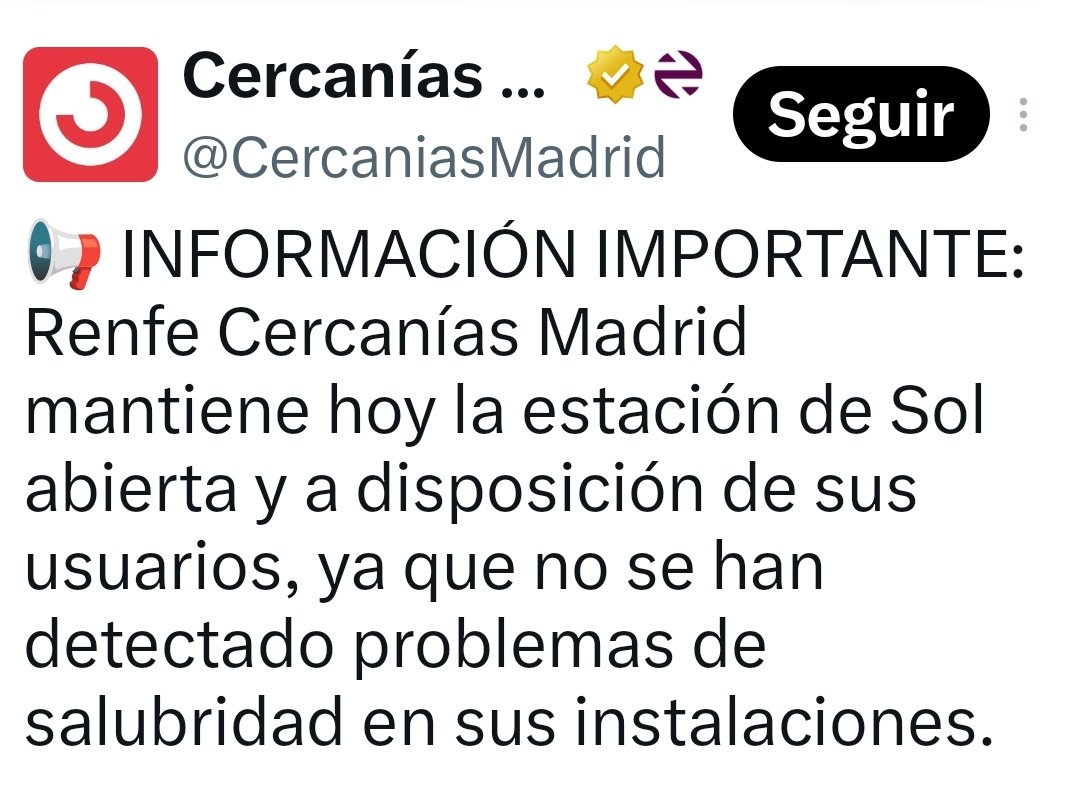josevico4's tweet photo. Tragedia en tres actos.

1. Ayuso da la orden de cerrar el metro de la puerta del sol para echarle la culpa a los acampados.

2. RENFE que tiene estación allí dice que está todo ok y mantiene su estación abierta.

3. El comité de empresa del Metro tiene que emitir un comunicado para desmentir a la ultra neofascista, ellos no saben nada, solo sus declaraciones.

4. Esto ya es opinión mía.
Ayuso se cree que Madrid con los madrileños dentro, le pertenece, puede hacer y deshacer lo que le plazca.
Es capaz de cerrar una estación de metro como Sol, con lo que ello conlleva de lío para los madrileños, no para ella, para sacar rédito político.
La gran mayoría de usuaria del metro va a señalar a los acampados.
Esta gentuza no puede controlar el gobierno central, si ella pudiera ya habrían entrado a porrazos en la acampada.

Son el mal y gobiernan para hacer el mal.
Si los votas te acabará tocando.