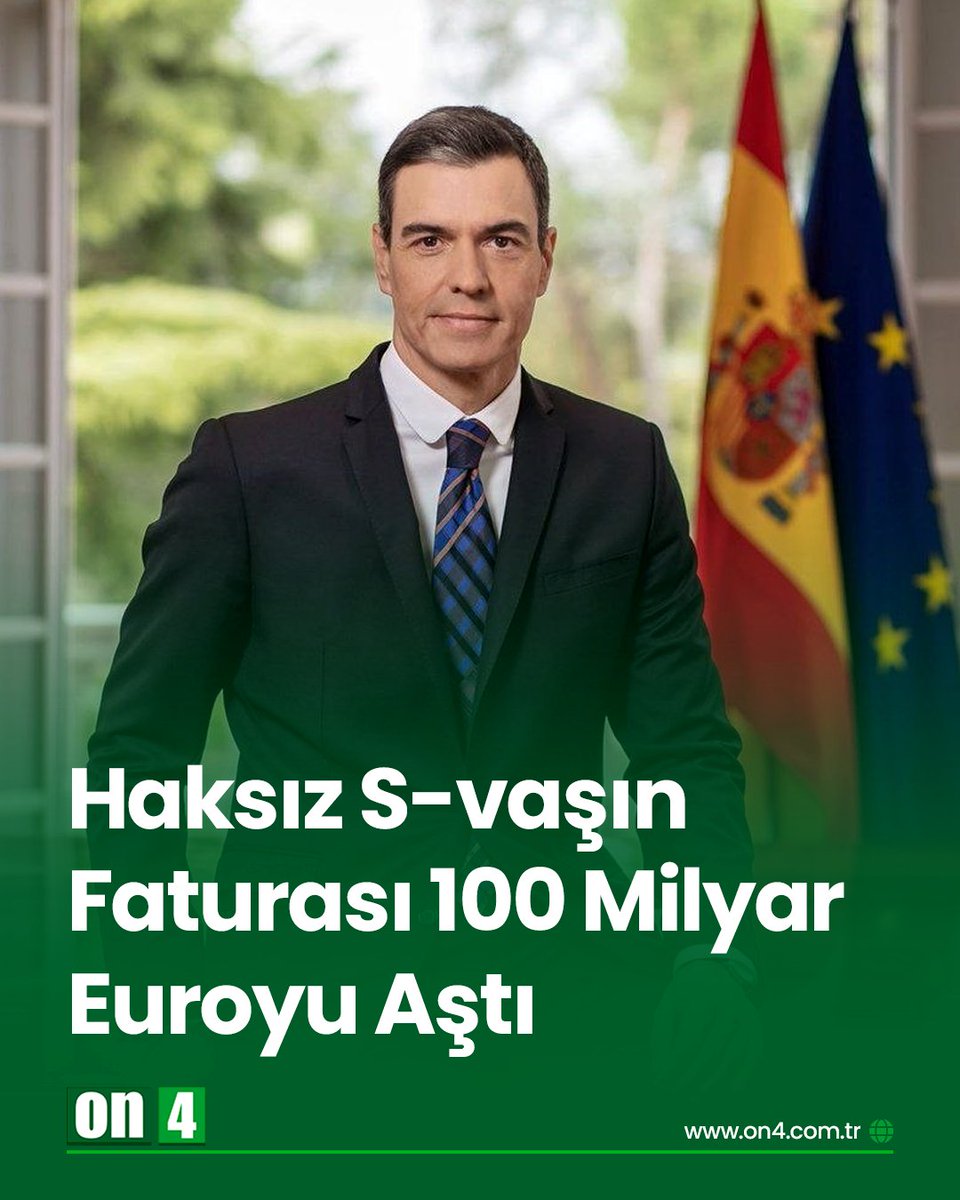 on4hd's tweet photo. İspanya Başbakanı Pedro Sánchez: ''İran'daki yasa dışı, haksız ve gerekçesiz s-vaş, AB üyesi devletlere 100 milyar eurodan fazlaya mal oldu.'' https://t.co/DmeUrtJqxT