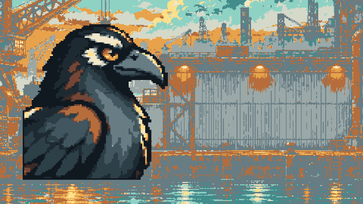 redage_dev's tweet photo. Rust Rook is live on Stake. In a night salvage yard, a scrap magnet multiplies every winning group that touches it, then doubles, up to ×128. In free spins the raven drops more magnets, and they keep their charge until the feature ends.

#RustRook

18+ | Play responsibly https://t.co/Z83crciJye