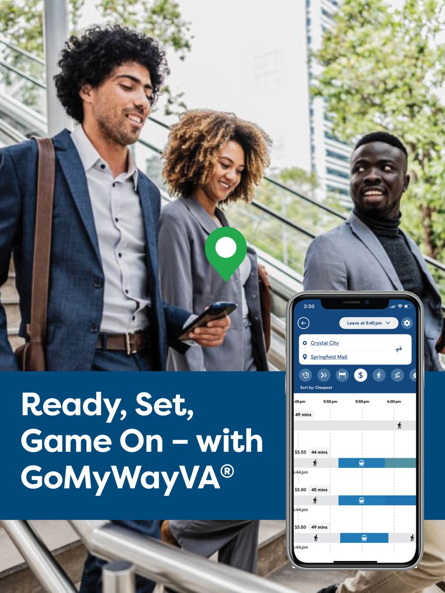 GoMyWayVA's tweet photo. New, smarter way of traveling for NoVA! Personalized options, real-time updates, estimated times + incentives like gift cards &amp; local perks. Download the app &amp; learn more at https://t.co/qevNixUPG4.

#GoMyWayVA  #NorthernVirginia https://t.co/H1MW9KtcKV