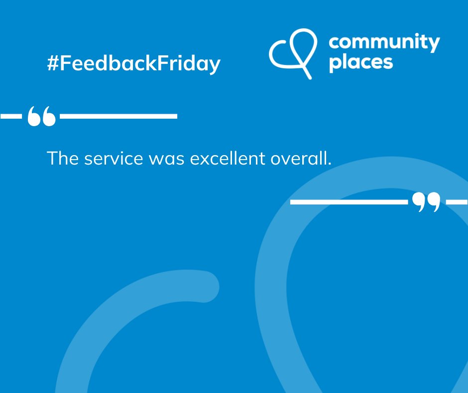CommunityPlaces's tweet photo. #FeedbackFriday https://t.co/fbM0LTYZPK