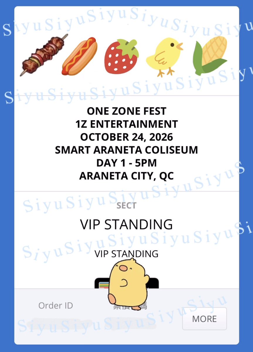 siyu1201's tweet photo. ✨ WTS OZF Tickets 🎫

D1  VIP Standing — 2 tickets
💰 ₱14,024 / each

🤝 Meet-up OK
If you’re interested, DM me💙￼

#SB19 #ATIN #ONEZONEFEST #OZF https://t.co/cLOSW3Q5qc