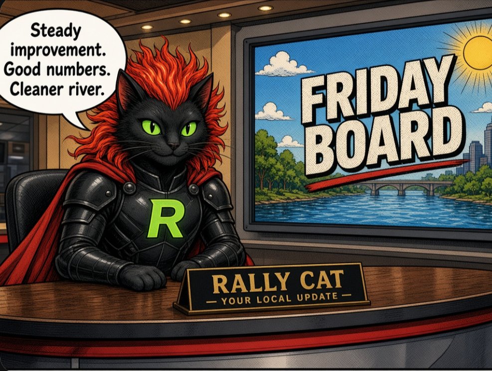 RallyCat's tweet photo. RALLY CAT REAL NEWS
Friday

Pope Leo XIV is showing steady improvement after surgery.
The Vatican said he can do normal daily activities on his own.
He will make his first public appearance since the operation on Sunday to deliver the Angelus.
Preparations for his November trip to South America continue.

Indonesia’s extreme poverty rate has dropped sharply over the last four decades.
In 1984, 86% of Indonesians lived on less than $3 a day.
By 2025 that number was under 4%.

London’s new super sewer has sharply cut sewage flowing into the River Thames.
Officials called it a new chapter for a river once declared biologically dead.

Winnie-the-Pooh turns 100 this week.
The first book was published on October 14, 1926.

That is the board.
Facts first.

CA: DbDwQC6f9hvzvXjrQxqfiFDZhArbzfdujotbXqcwpump
