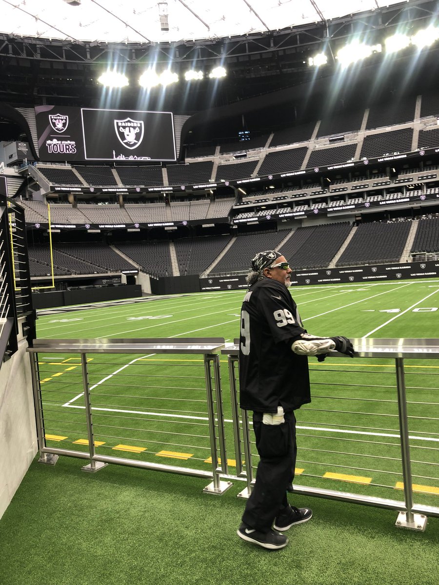 RaiderCannon's tweet photo. Raider Nation, this is your sign! 🏴‍☠️ Coming to Vegas for a @raiders game this season? Don’t miss the @AllegiantStadm Tour! From the Al Davis Memorial Torch to the locker rooms and the field, it’s a must-do for every Raiders fan!

#RaiderNation #Raiders #AllegiantStadium https://t.co/Ks0UUSD1NX
