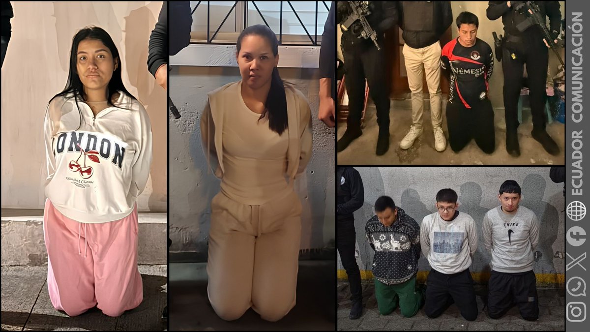 ecuadorprensaec's tweet photo. MÁS VAGOS, DETENIDOS POR LA POLICÍA NACIONAL ... ENTRE LOS HAMPONES HAY UN MILITAR Y UN AGENTE DE TRÁNSITO

📌 La Policía Nacional y la Fiscalía General del Estado ejecutaron operativos simultáneos en siete provincias contra la presunta estructura criminal “La Resiliencia – La Hermandad”, vinculada al grupo delictivo Los Lobos.

📌 Como resultado, 24 personas fueron detenidas, entre ellas un militar en servicio activo y un integrante de la Comisión de Tránsito del Ecuador (CTE).

📌 De acuerdo con las investigaciones, la organización operaba en Babahoyo y Montalvo, exigiendo pagos extorsivos que iban desde USD 50 semanales hasta USD 20.000 mensuales, mediante amenazas e intimidaciones. 

📌 Además, estaría relacionada con incendios, quema de buses y la muerte violenta de un taxista, hechos que continúan bajo investigación.