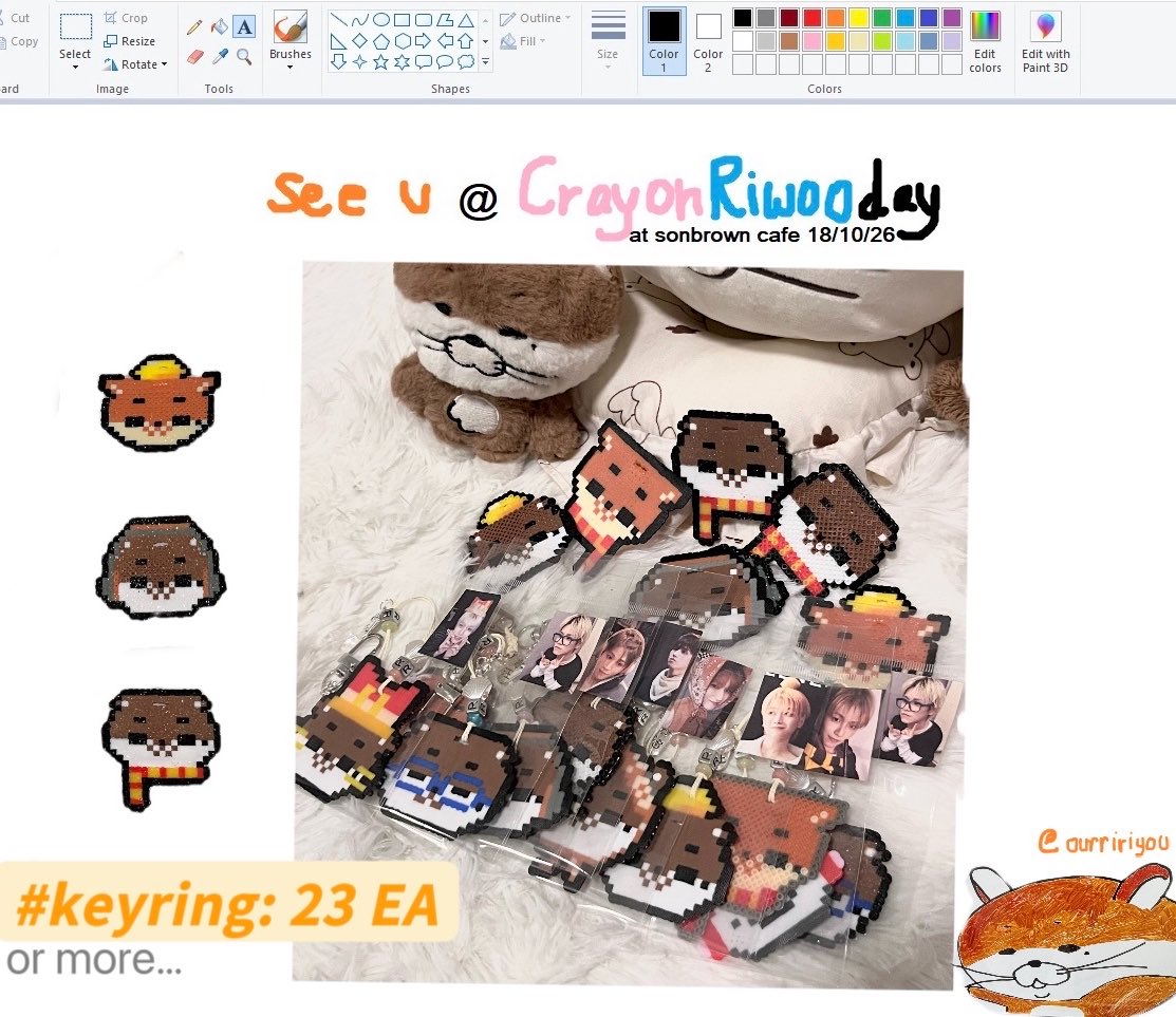 ouririyou's tweet photo. Giveaway กิ๊ฟอะเวย์ @ sonbrown cafe
for #CrayonRIWOOday 
18/10/26  ~13.00 - 17.00

˚ ༘◛⋆ Keyring otter gang 🦦(+🦊)
23 EA (or more..) 

มาช่วยรับน้องๆ ไปเลี้ยงหน่อยน้า🤲🏻
🍋👓🍟🧣🎧🤎🧡 https://t.co/kbp0eEHigN