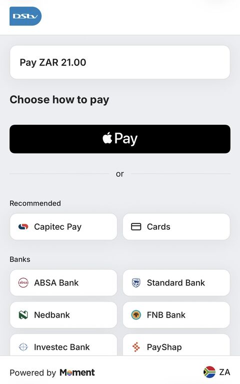 anael_tw's tweet photo. 🇿🇦 Déployés par la fintech #Moment pour #DStv (deux entreprises de l’écosystème @canalplus), les wallets mobiles captent déjà plus de 40% des flux carte en Afrique du Sud, avec une nette domination d'Apple Pay (85% de ces volumes) malgré la suprématie locale d’Android. https://t.co/RV6fsG3e7l