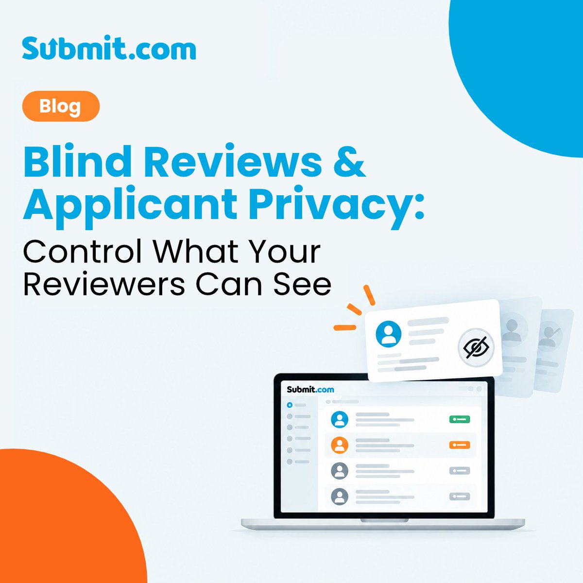 submitdotcom's tweet photo. Protecting applicant privacy is essential to fair and impartial assessments.

Discover how blind reviews and applicant privacy controls can help strengthen your assessment process.

https://t.co/9WJo2VXcve

#GrantManagement #ApplicantPrivacy https://t.co/5Vge026Gd2