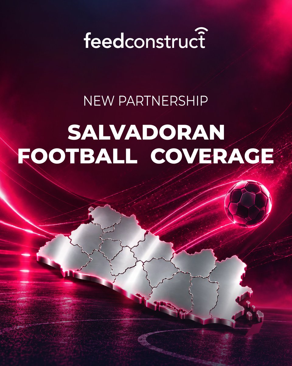FeedConstruct's tweet photo. FeedConstruct Secures Global Rights for Salvadoran Primera División ⚽

This partnership guarantees sportsbook owners and our partners reliable access to approximately 284 competitive matches annually, expanding FeedConstruct’s footprint in Central America and bringing Salvadoran football to a global audience 🌎🤝

🔗Read the full release here: https://t.co/hhldXyKjwA