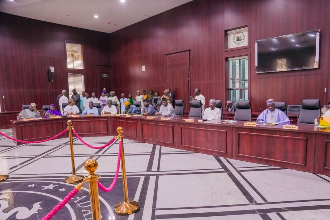 AdamawaLastBor's tweet photo. The Adamawa State Executive Council has approved contracts worth over five billion, six hundred million naira for development projects covering education, healthcare, environmental sanitation, housing and airport infrastructure across the state.

The approvals were made during the eighteenth Council meeting of twenty twenty-six, presided over by Governor Ahmadu Umaru Fintiri at the Council Chamber of Government House, Yola, on Friday.

Briefing journalists after the meeting, the Commissioner for Information and Strategy, Leader Leneke, said the Council approved a contract worth one hundred and seventy-six million, eight hundred and six thousand, six hundred and seventy-six naira, thirteen kobo, for the procurement of instructional materials and the printing of non-security documents for public secondary schools across the state.

The Council also approved two hundred and twelve million, eight hundred and eighty-nine thousand, five hundred naira for the construction of one hundred heavy-duty metal waste bins to be installed at various locations within the state capital.

The project is part of the state government's efforts to sustain urban renewal and improve environmental sanitation, particularly in Yola.

In the health sector, the Council approved two major contracts for the General Hospital, Michika.

The first, valued at two hundred and ninety-five million, seven hundred and thirty-nine thousand, three hundred and thirty naira, seventeen kobo, is for the construction of a CT scan block at the hospital.

The second contract, worth one billion, three hundred and thirty-seven million, seven hundred and sixty-three thousand, eight hundred and seventy-seven naira, eighty-nine kobo, is for the procurement of a thirty-two-slice CT scan machine to strengthen diagnostic services and improve healthcare delivery.

The Council further approved two hundred and forty-nine million, nine hundred and nine thousand, nine hundred and forty-seven naira, ninety-nine kobo, for the construction of a multipurpose community hall in Prambe, with a completion period of six months.

Similarly, a contract worth one billion, four hundred and twenty-nine million, four hundred and forty-nine thousand, eight hundred and seventy-eight naira, seventy-eight kobo, was approved for the construction of a new Deputy Governor's Office complex.

According to the Commissioner, the project is intended to address the shortage of office space at the existing complex, which has necessitated the relocation of the Deputy Governor's office to Government House.

The Council also approved one billion, eight hundred and ninety-eight million, nine hundred and eight thousand, two hundred and sixty-six naira, ninety-one kobo, for the construction of a new VIP lounge, popularly known as the Presidential Lounge, at Aliyu Mustapha International Airport, Yola.

The facility is expected to provide improved amenities that meet the requirements of dignitaries and other VIP passengers using the airport.

The Commissioner explained that the approvals reflect the Fintiri administration's commitment to implementing development-oriented projects aimed at improving public services, strengthening healthcare delivery, promoting environmental sanitation and upgrading infrastructure across Adamawa State.