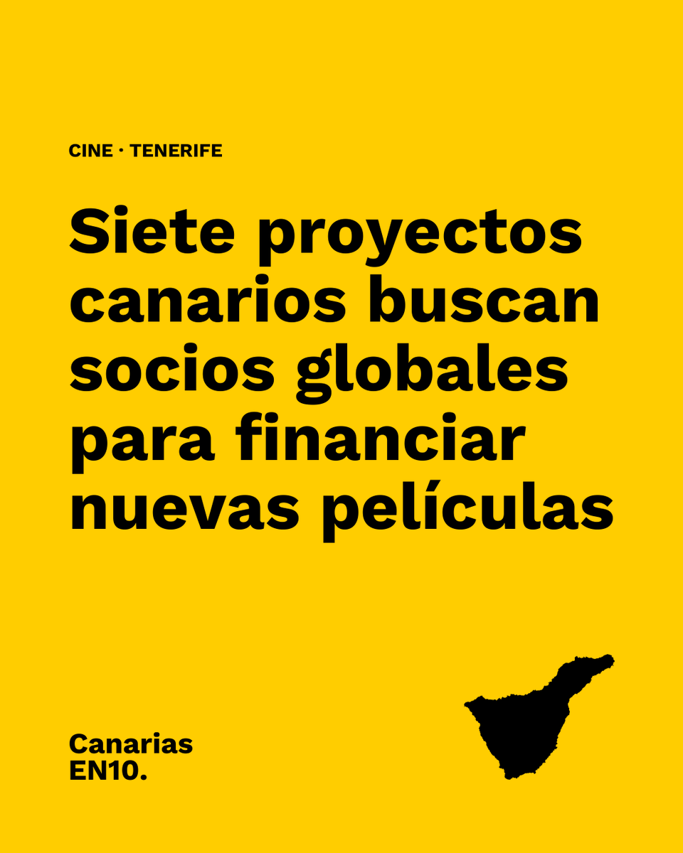 canariasen10's tweet photo. El CIIF Market reunirá en #SantaCruzDeTenerife 22 proyectos audiovisuales del 26 al 30 de octubre. Siete son canarios y buscarán financiación y coproducción junto a empresas internacionales. Fuente: Ayuntamiento de Santa Cruz de Tenerife. https://t.co/d87qdKt8AF
