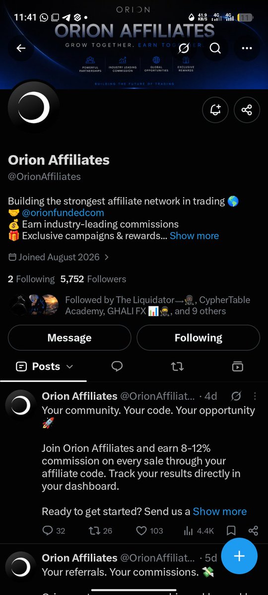 SIMBAUSE's tweet photo. @SULDAN_Fx @OrionAffiliates @Orionfundedcom All done ✅ 

@pipsforbills @FXAlexGI @alem4ze https://t.co/D5OEjlUTcw