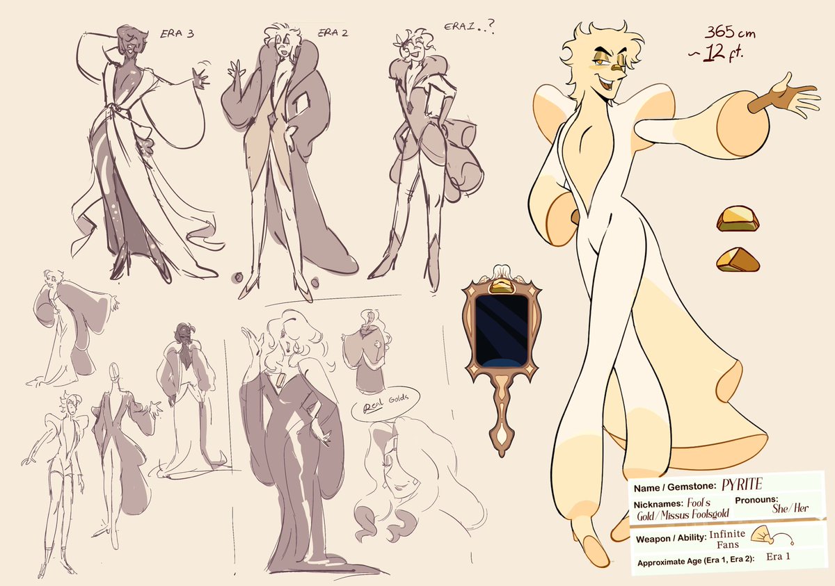 dingodinguses's tweet photo. SU girlie oc from hell. Missus Fool’s Gold (and her stage) https://t.co/G6h52HMLlW