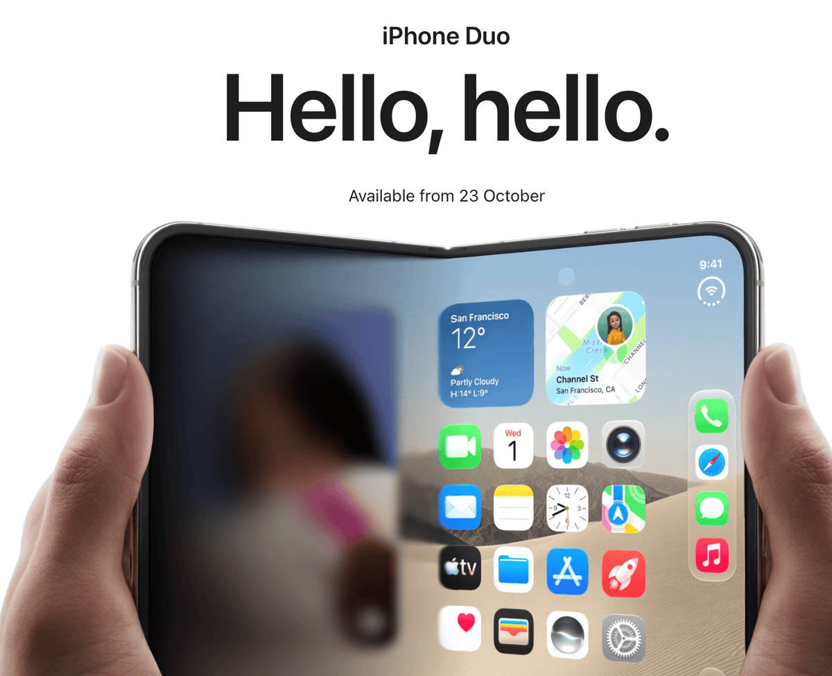 stufflistings's tweet photo. Between the Apple Store front page and checkout page for the iPhone Duo, there's literally a difference of 3 months now 😭 https://t.co/QdwORdHA0n