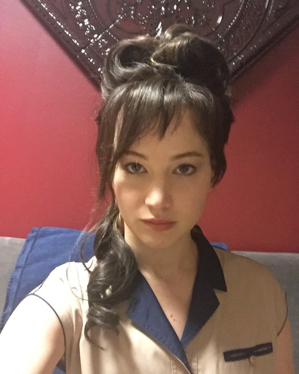 jlawngomez's tweet photo. brunette jennifer lawrence you will always be famous https://t.co/32seMMmvqr