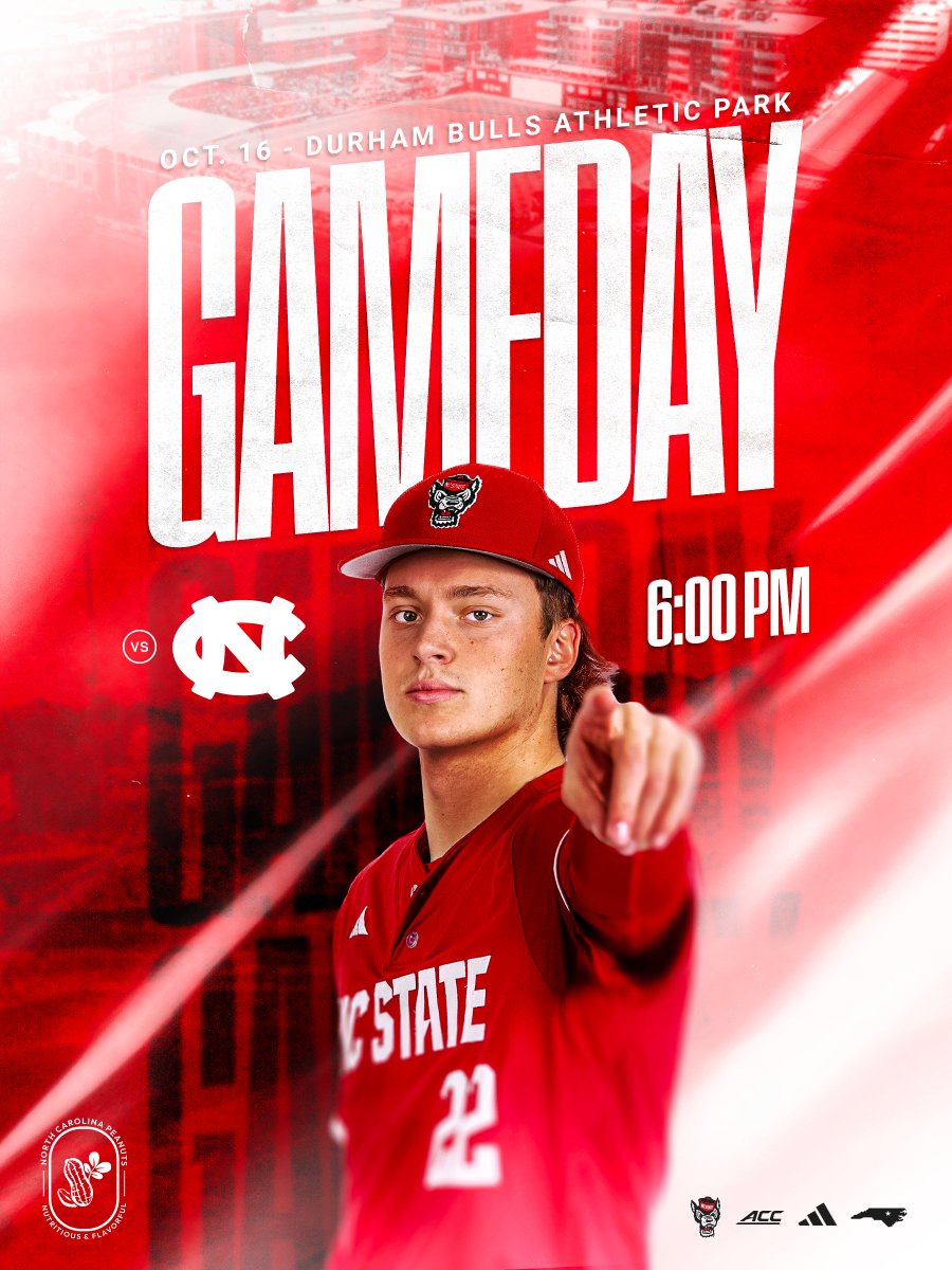 NCStateBaseball's tweet photo. Into Battle.

🆚: UNC
⏰: 6 p.m.
🏟️: DBAP
🎟️: https://t.co/OljDsBEloJ https://t.co/FBRXPgRR79