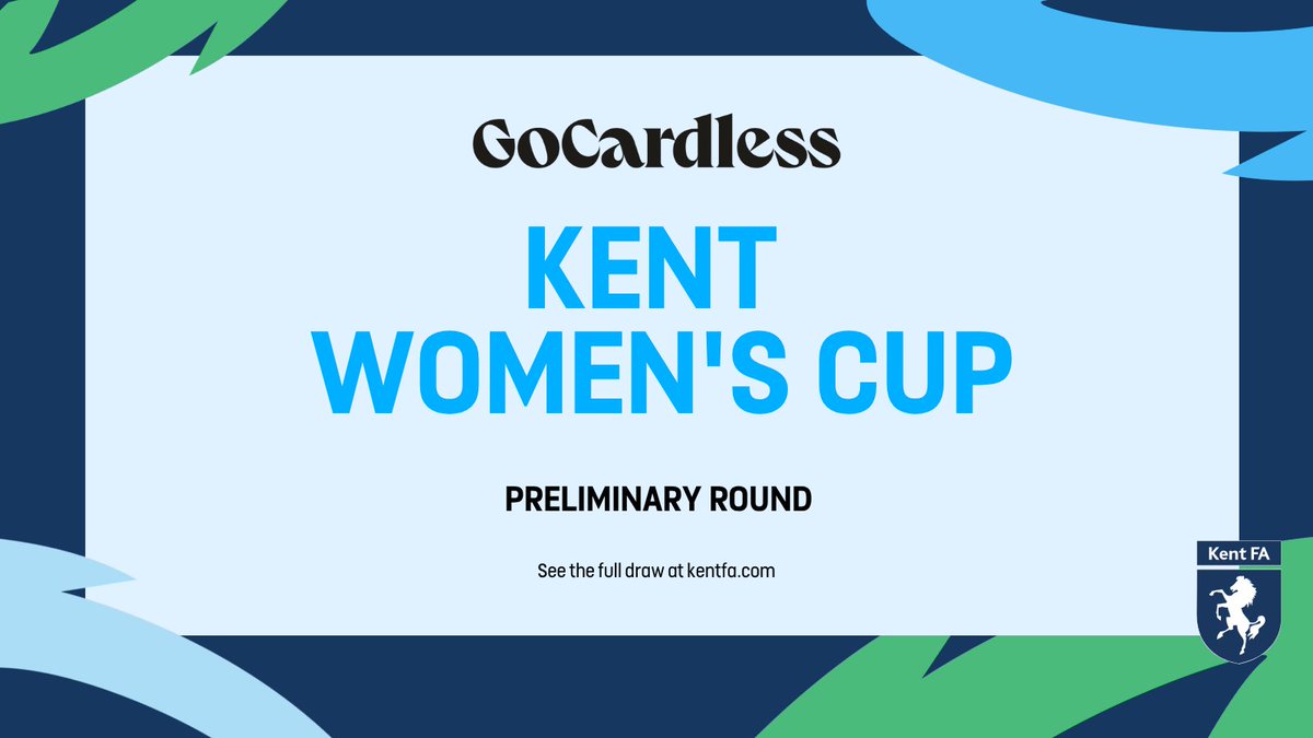KentFA's tweet photo. 🏆 KENT WOMEN'S CUP IS LIVE! 🏆

The third round draw for the @GoCardless Kent Women's Cup is officially out! Find out who your team is facing next as the race for county glory heats up.

Good luck to all the clubs involved, we can’t wait to follow your journey this season! 💙⚽

Head to the link below to check out the full draw on the County Cups page. 🏆 
🔗 https://t.co/2JhLKJkhhG

#KentFootball