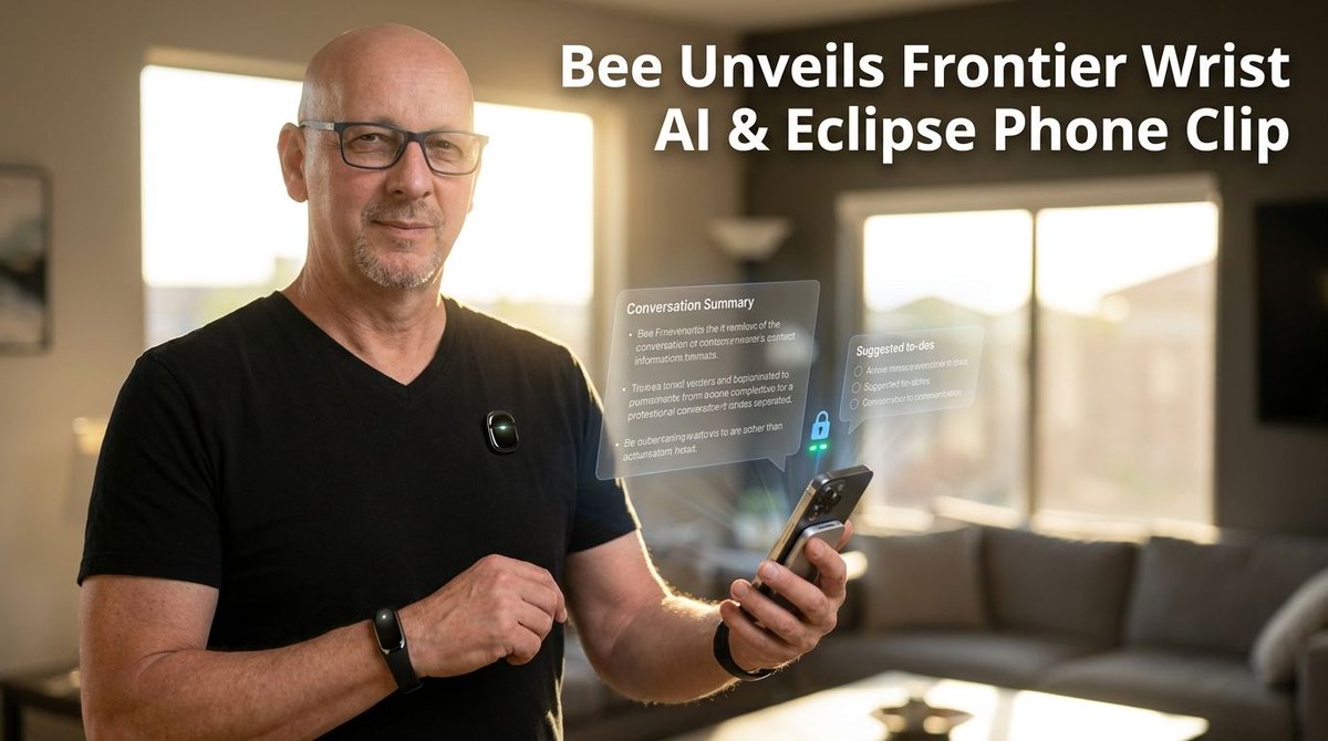 sorimmelspacher's tweet photo. Amazon’s Bee Eclipse puts ambient note taking on the phone, making personal memory a purchasable layer of commerce and Alexa. When capture feeds action, platform control moves closer to daily intent. #AmazonBee #AIWearables https://t.co/4jLI6T3zlo