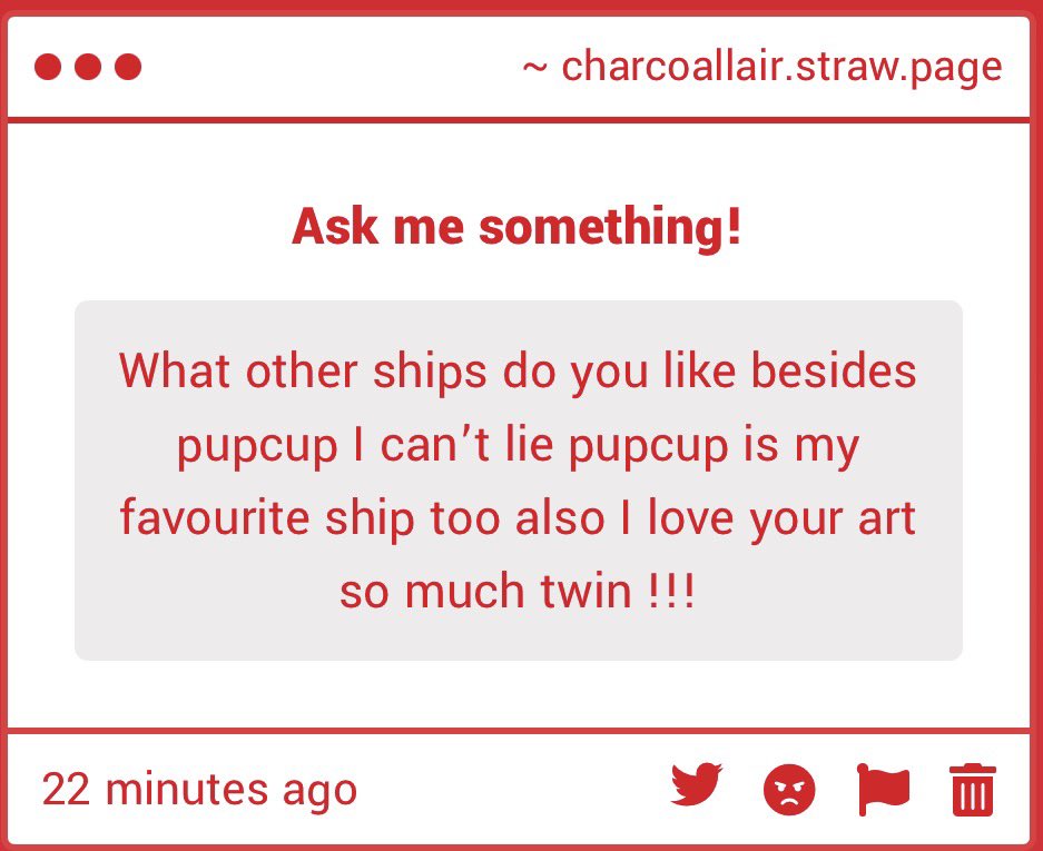 charcoal_45's tweet photo. GOOD QUESTION
It’s hard for me to be a big fan of other ships in a piece of media when I have an otp, but I have some I like
Blueink, Inkshell/Cupshell, Technopup, Inkypetals, Moonshine, Moonflower, Osix, Felix and Bendy (gotta draw that actually) https://t.co/TlhyDhQTCs
