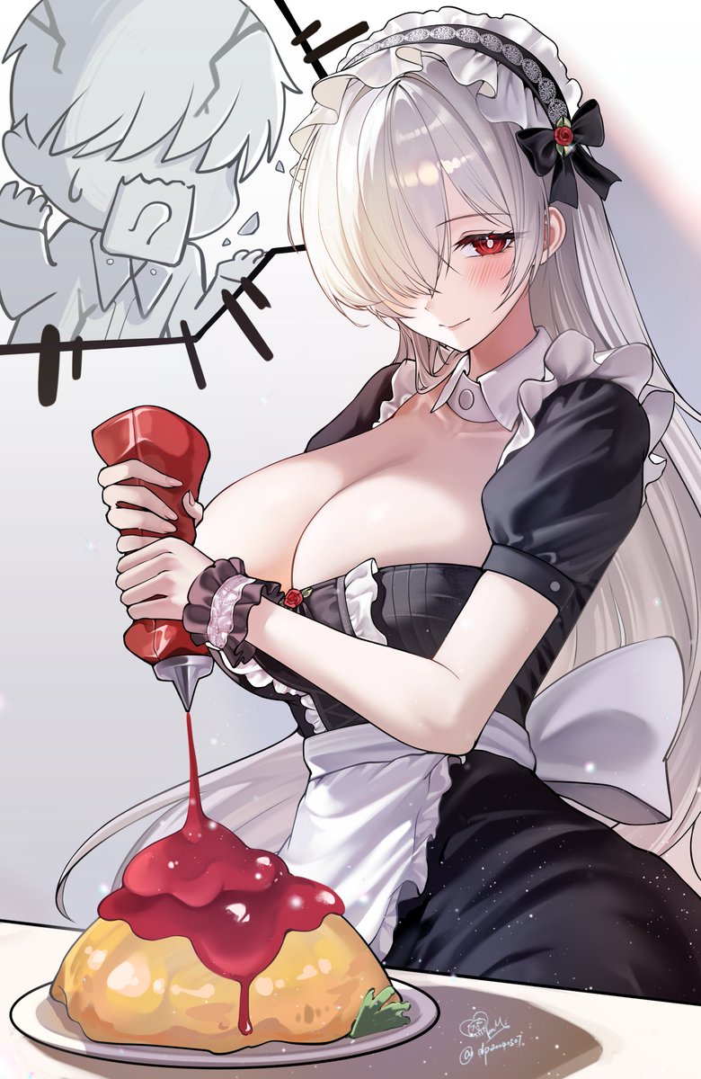 dp20040507's tweet photo. おいしくな～れ
ふわふわキュ～ン♡
#NIKKE #NIKKEfanart https://t.co/oqzGqbp5Uh
