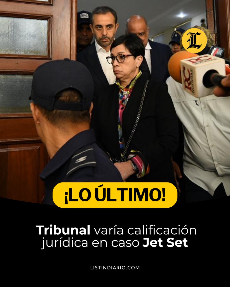 ListinDiario's tweet photo. #LoÚltimoLD | El Tribunal acogió la variación jurídica en el caso Jet Set, que involucra a Maribel y Antonio Espaillat. 

Dice que los acusados tenían conocimiento, recibieron pruebas documentadas que revelaban el peligro real e inminente. 
"Quien tenía a su cargo la discoteca tenía conocimiento del techo y pudieron evitar el hecho".

#ListínDiario