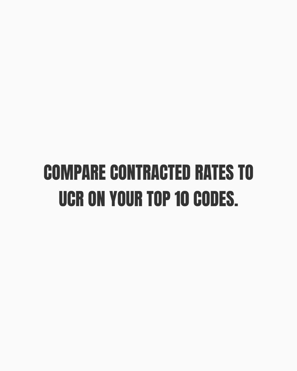 ApexReimburse's tweet photo. Your fee schedule and what each payer pays are two different numbers. Compare contracted rates to UCR on your top 10 codes.

Which code would surprise you most? https://t.co/cnCDcwnFgQ