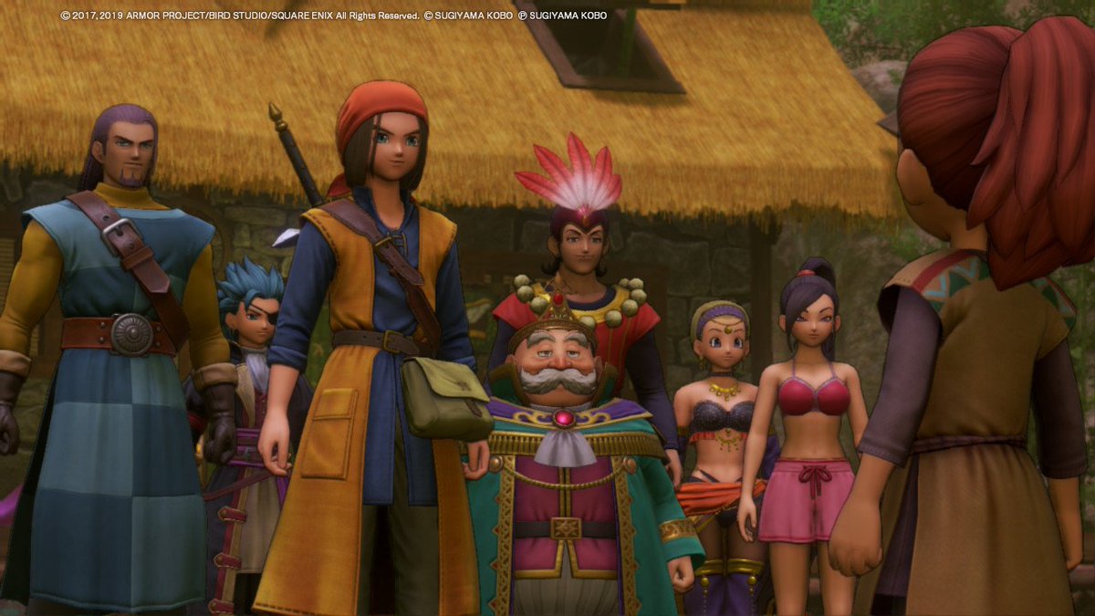Gauuru's tweet photo. #NintendoSwitch #DQ11S 
感動シーンなのになんかこんなイロモノ集団でゴメンな https://t.co/gqqdMkA1UQ