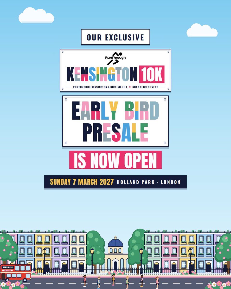 RunThroughUK's tweet photo. You've got mail! 👀

Signed up for Kensington 10K Early Bird presale access? Check your inbox, your exclusive email has landed!

Limited places available for Sunday 7th March 2027 🏃‍♂️ https://t.co/R82PQWZ9kw