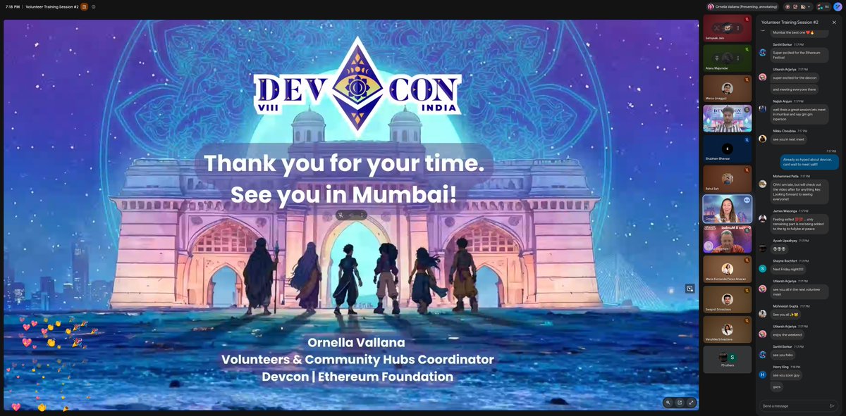 SamyaakJain's tweet photo. 2nd @EFDevcon Volunteer meet wrapped,
got to meet all volunteer leads today

I am genuinely so hyped about @EFDevcon  and @ETHGlobal  and meeting new people and faces :)))

here we comeee https://t.co/TUW22gNaM1