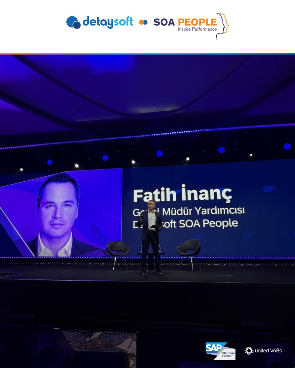 detaysoft_soa's tweet photo. SAP Executive Summit Bodrum’dayız! 💎

100'den fazla üst düzey C-Suite yöneticiyi bir araya getiren, Türkiye’nin en prestijli yönetici buluşmalarından biri olan bu zirvede Detaysoft SOA People Türkiye olarak Diamond Sponsor’u olmaktan büyük gurur duyuyoruz.

#DetaysoftSOAPeople https://t.co/C04a4w6vH8