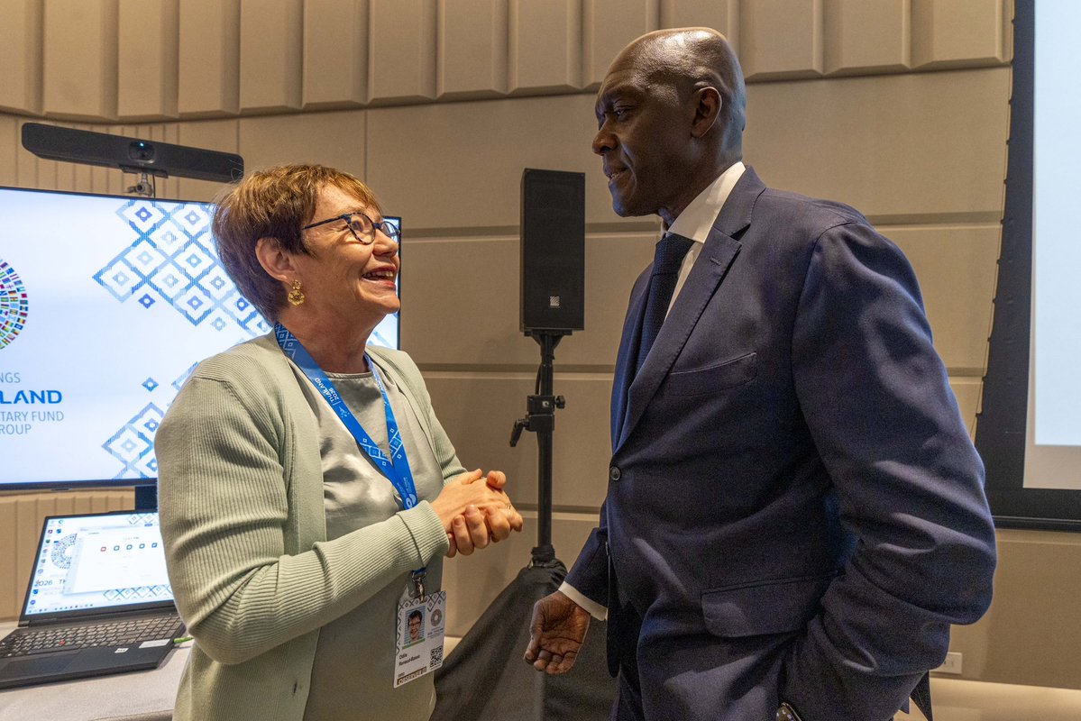 Diop_IFC's tweet photo. Supply chain finance helps small businesses get paid faster, access working capital and reach new markets.
 
A pleasure to co-chair today’s roundtable with @NOIweala. Our strong collaboration with @WTO and other MDBs is helping strengthen local financial systems and mobilize more private capital so businesses can trade, grow, and create jobs. #WBGMeetings