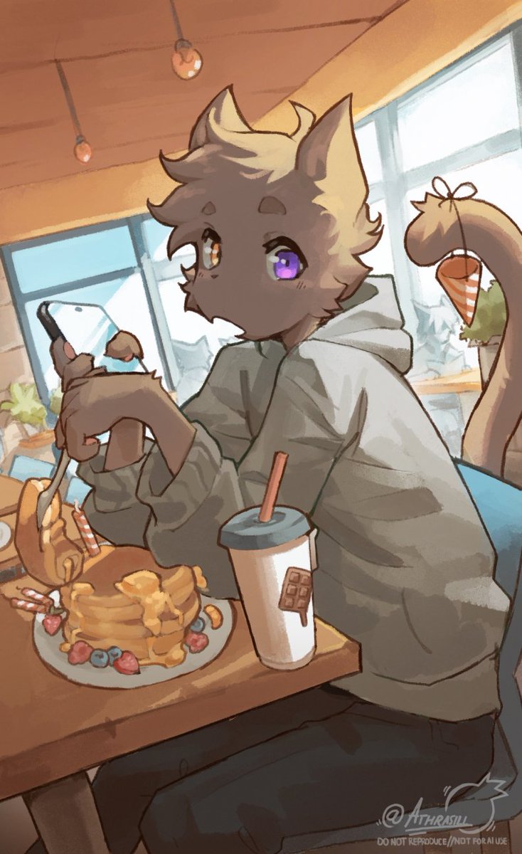 Athrasill's tweet photo. Birthday pancakes https://t.co/GW2gkXEBNZ