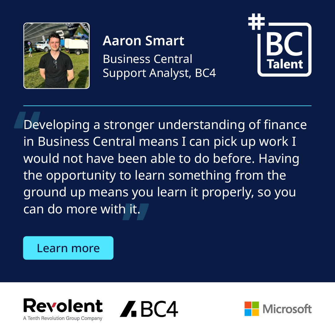 revolentgroup's tweet photo. For Aaron Smart at BC4, developing his knowledge through #BCTalent has helped him take on additional work and support a range of customer needs.
https://t.co/4wS0ZFYzH7
If you're developing your team's #MSDyn365BC capability, talk to us at Directions EMEA: https://t.co/JkkWmQAhJs https://t.co/uN4PsVJUuj