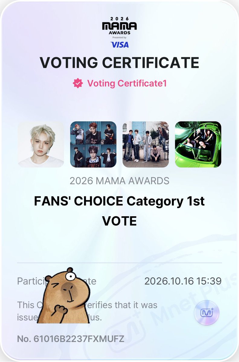 yours_____sun's tweet photo. I vote #aespa for Fans’ Choice Female #2026MAMAVOTE https://t.co/3d9hOa8nC0
