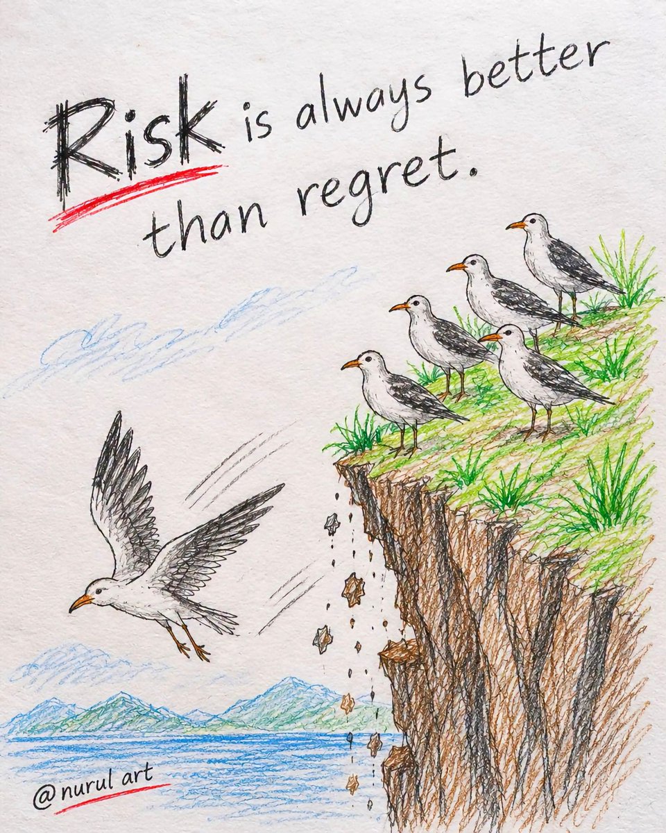 MediaAnswersMe's tweet photo. Risk is always better...
#art #motivation #success https://t.co/zFGNl7XUhn