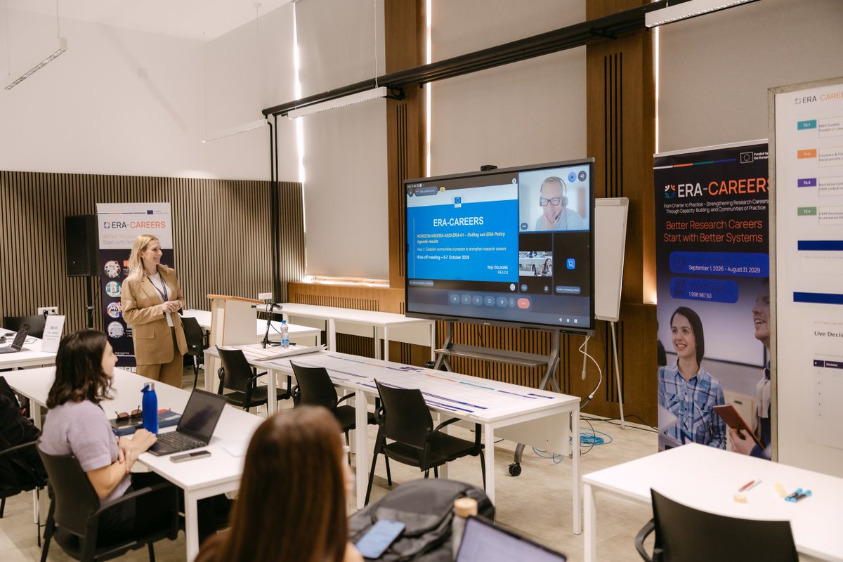era_careers's tweet photo. 🚀 ERA-CAREERS Kick-off Meeting: Day 2

Day 2 explored EU research career policies, grant management, and dissemination, exploitation and communication.

#ERACAREERS #EuropeanResearchArea #ResearchCareers #HorizonEurope #ResearchImpactEU  #CommunityOfPractice #WIDERA https://t.co/HjA3VDubK1