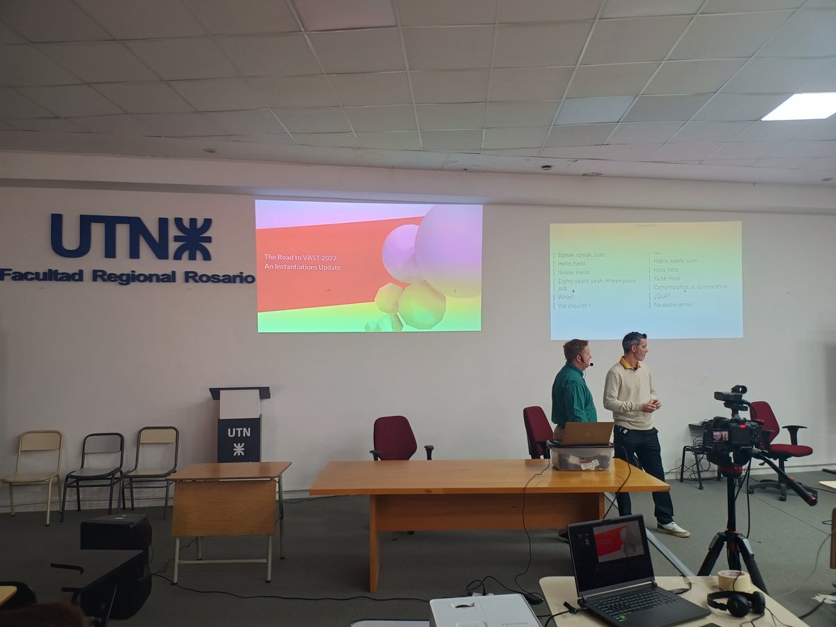 fast_arg's tweet photo. Seth Berman and Mariano Martinez Peck present "The Road to VAST 2027: An Instantiations Update" at #Smalltalks2026 https://t.co/ypXBRBDDqq