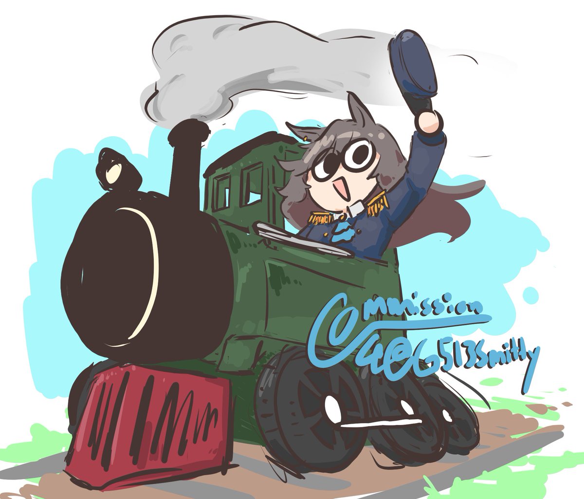 WhooieW's tweet photo. A surprising commission of Perry Steam! 
for @/G513Smitty https://t.co/qE65luup8H