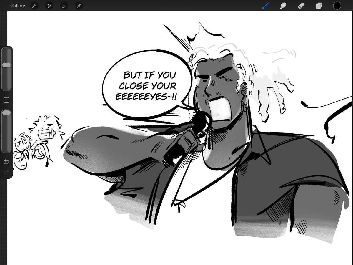 jvvrarts's tweet photo. fiery mane karaoke night idk man https://t.co/YfqxSzITIa