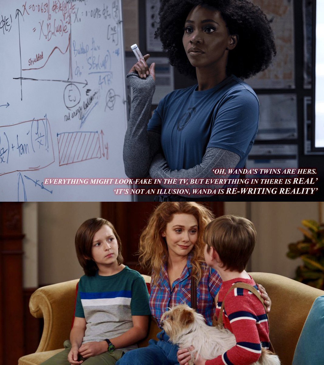 CovenofChaoss's tweet photo. "It's not an illusion. Wanda is RE-WRITING reality"

Even Monica was able to understand that Wanda's kids were real! https://t.co/2QSfr7iqTX