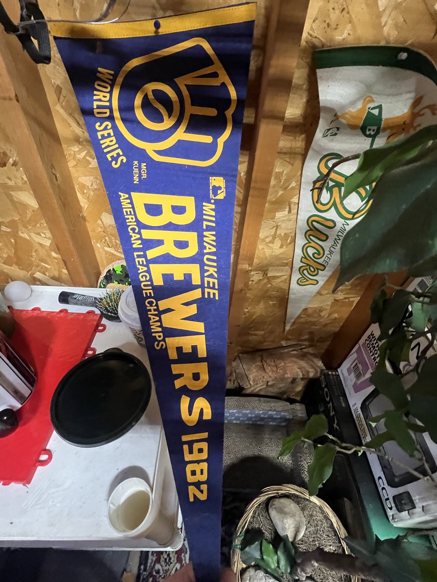 DavidComp's tweet photo. Hanging in my garage from the 1982 season https://t.co/afDtE0TfXL