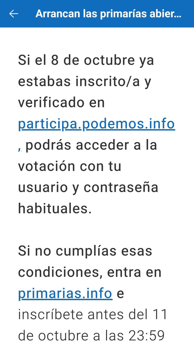 anrodmel's tweet photo. La respuesta es bien sencilla : Las primarias de Podemos, están ya precocinadas. SÓLO pueden votar SUS inscritos y, evidentemente las cabezas de listas siempre serán, la madre Abadesa de la secta, su allegada y cuatro figurantes al peso. Eso significa Primarias para Podemos. https://t.co/5ZV8o0IKJr