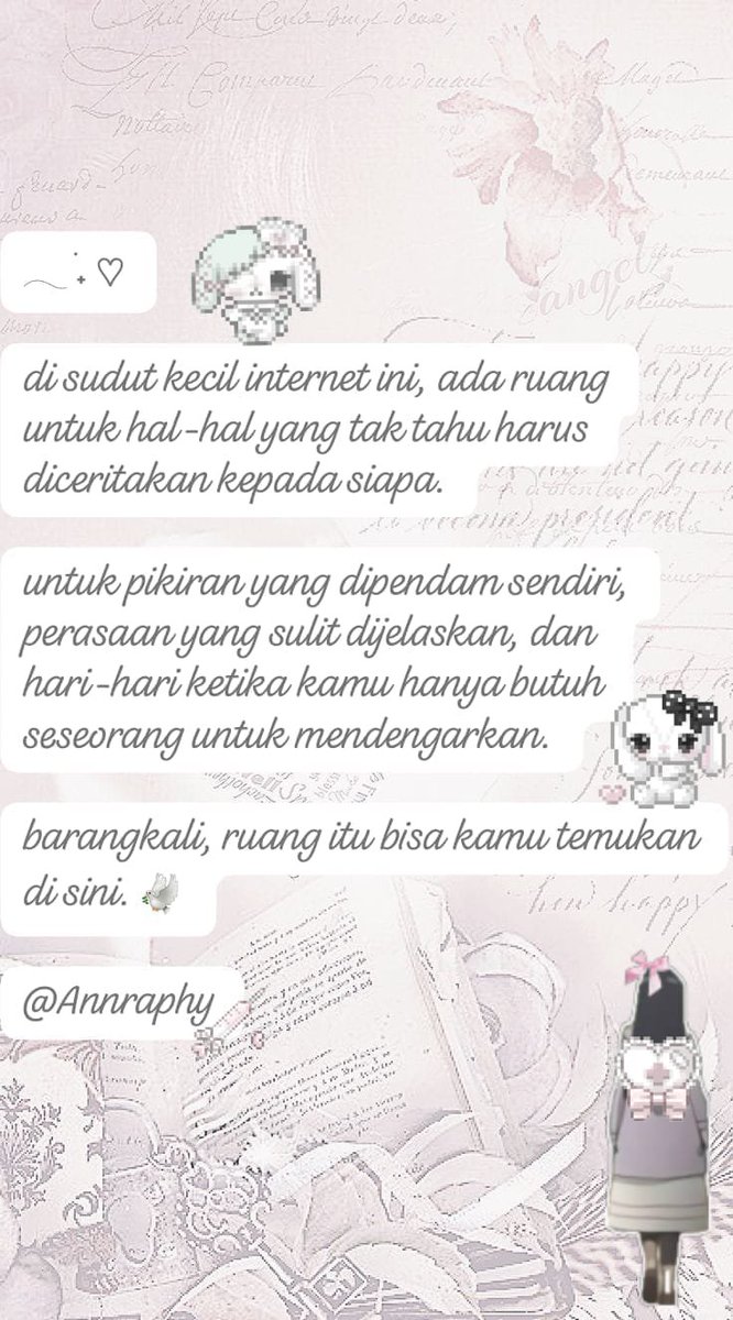 akumausgwn's tweet photo. Anyways guys or anyone kayak kakak tadi, kalo ada masalah yg dipendem atau pengen punya temen cerita bisa bgt ke akun my mbg, lebih lengkap nya bisa cek sendiri aing th cape ngetik akwkwk https://t.co/w54Ab7tXza