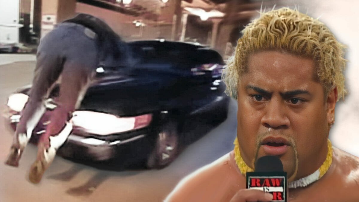 JrGrilling's tweet photo. On This Day in 2000:

One of the most shocking reveals in Raw history. From Detroit, @JRsBBQ called the action as Steve Austin made his return and immediately hunted down Rikishi in the parking lot after Rikishi attempted to run him down. 

#GrillingJR #WWERaw #AttitudeEra https://t.co/OWqKBm47gw