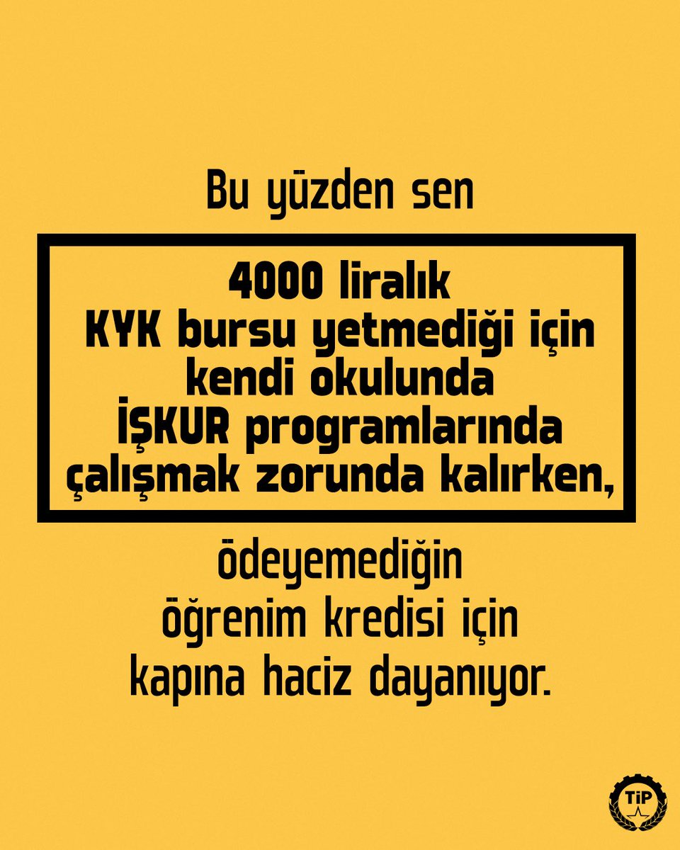 tipli_ogrenci's tweet photo. Birileri kamu parasıyla medya imparatorluğu kurarken, sen bursunla geçinemeyip çalışmak zorunda kalıyorsun. 

Holdingcilerin borcu siliniyor, faturası senin geleceğine kesiliyor. https://t.co/eMbhaZodeG