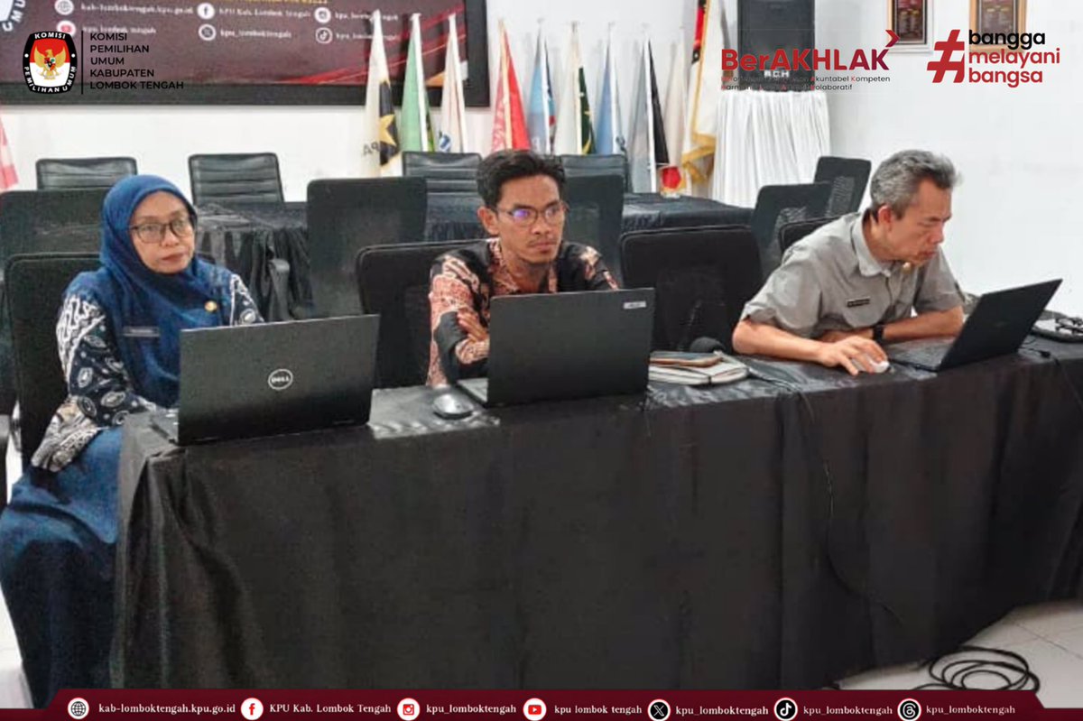 HumasKPULoteng's tweet photo. KPU Lombok Tengah Ikuti Bimtek Aplikasi E-Learning Lapkin 2026 Guna Tingkatkan Tata Kelola Kelembagaan

#TemanPemilih

Komisi Pemilihan Umum Kabupaten Lombok Tengah mengikuti Bimbingan Teknis (Bimtek) Implementasi Aplikasi E-Learning Lapkin Tahun 2026 yang https://t.co/bbxw29dW5b
