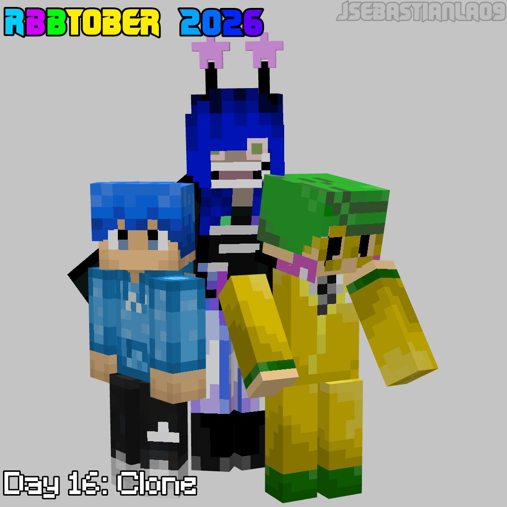 JessSeb78872132's tweet photo. Day 16: Clone
(DJ's clone is a blend of Russo clone and TGW, it's very similar to the original DJ but there's something strange about it)
#rbbtober2026 https://t.co/JwNo9xKYUY