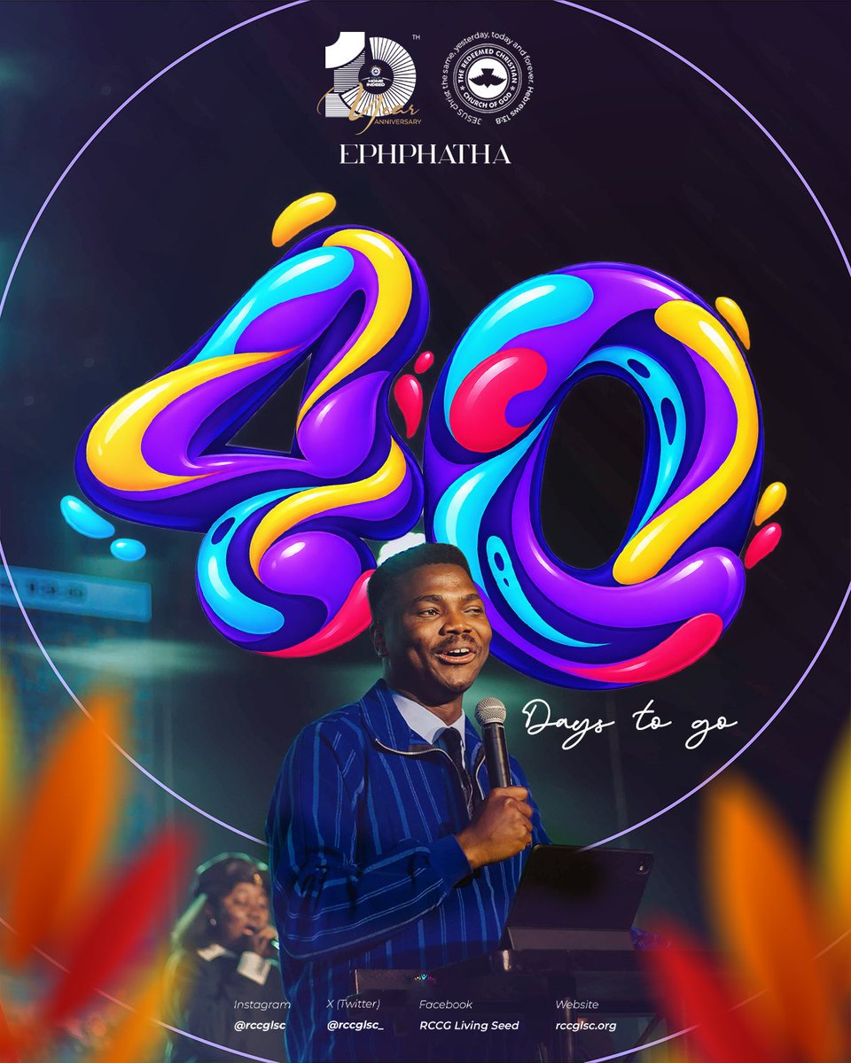 rccglsc_'s tweet photo. ππ 40 DAYS TO GO!
IT'S EPHPHATHA SEASON! ππ₯
The wait is almost over!
In just 40 days, heaven touches earth and everything closed must OPEN!
Your closed doors - BE OPENED!
Your closed heavens - BE OPENED!
Your closed womb, business, career, destiny - BE OPENED!
#lscat10 https://t.co/MZEONLYmgE
