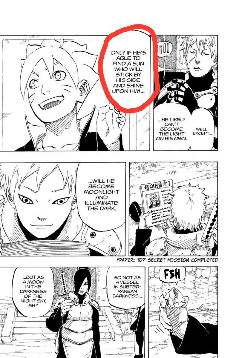 AnimeBallsDeep's tweet photo. The whole “BORUTO ISN’T CANON, IT’S JUST BORUTO GT” agenda is disrespectful to Kishimoto 😭

This is what happens when people read ONE headline saying:

“Kishimoto says Boruto is Ikemoto’s manga”…and build an entire narrative around it.

First of all…here is every reason Boruto is canon:

• Boruto was introduced by Kishimoto in Chapter 700 of NARUTO itself
• Kishimoto then wrote the screenplay for BORUTO: NARUTO THE MOVIE
• He created the foundation of Boruto, Sarada and the new generation
• Kishimoto wrote Naruto Gaiden, establishing Sarada’s story
• He literally wrote the Mitsuki one-shot, where Orochimaru’s son chooses BORUTO as his “sun”
• When Shueisha wanted the story to continue, Kishimoto recommended his assistant Ikemoto

Kishimoto then gave Ikemoto the broad outline of Boruto’s story, before trusting him with the series, So he was just giving his long-time assistant credit.