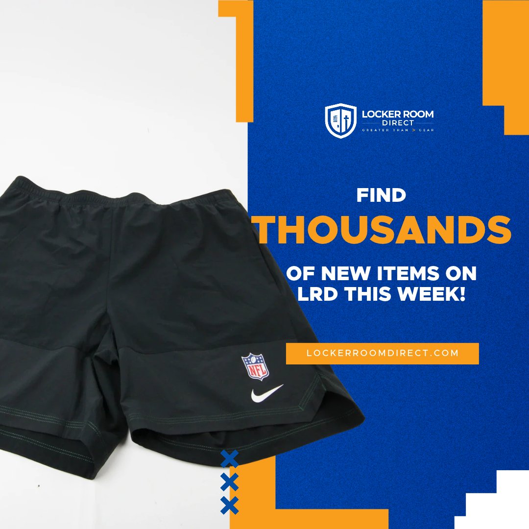 Locker_R_Direct's tweet photo. THOUSANDS of new items are being listed! 🚨

Shop authentic team-issued gear from the NFL, NBA, NCAA &amp; more at Locker Room Direct.

Discover jerseys, apparel, footwear &amp; rare finds. Limited quantities—shop new arrivals before they're gone! https://t.co/sSeB0srpVn https://t.co/HlvuYctgxG